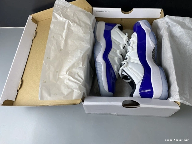 Low White Air Jordan 11 Concord AH7860-100 Retro 0821